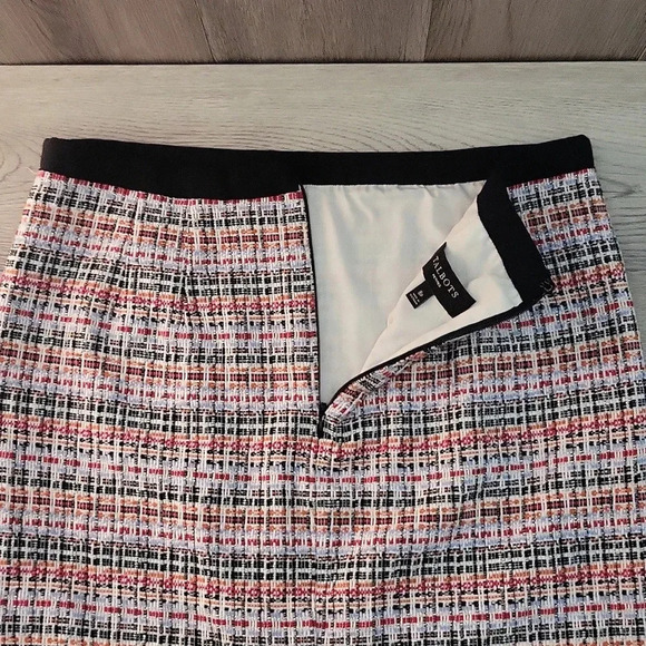 🛍Talbots Petites Shimmer Woven Lined Pencil Mini Skirt Womens Size 8P - Picture 6 of 8